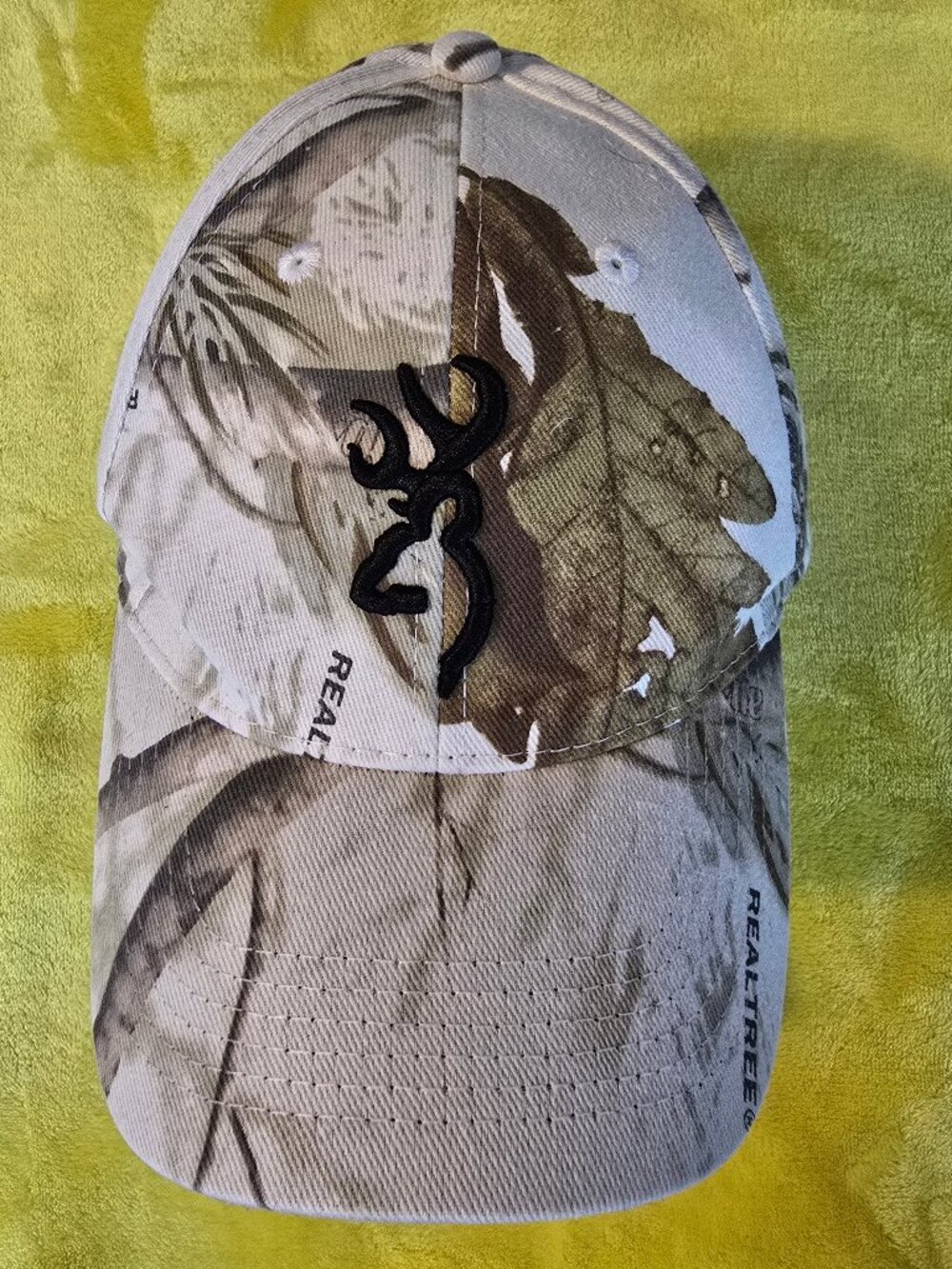 Browning Realtree ball cap winter camo adjustable